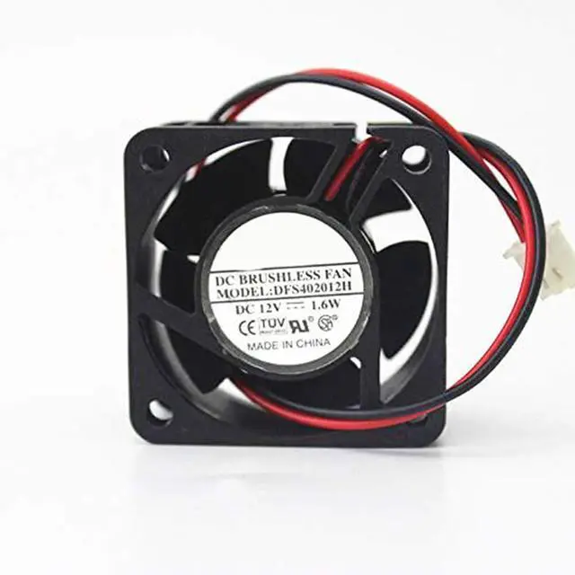 Alt view image 3 of 7 - DFS402012H Fan DC12V 1.6W 2 Wire Cooling Fans CPU 40x40x20mm Square Cooling Fan