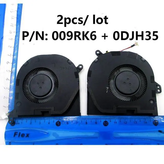 Alt view image 2 of 7 - CPU + GPU Cooling Fans Suitable for Dell XPS 15 9500 9510 P91F For Precision 5550 5560 M5550 Series Laptop Cooler FAN 5V 0.38A 4 PIN EG50050S1-CG31-S9A + EG50050S1-CG01-S9A P/N: 009RK6 + 0DJH35 (2PCS)