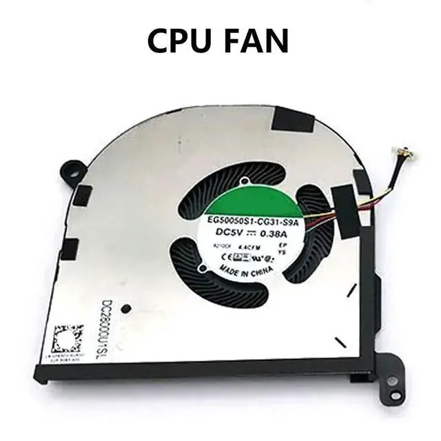 Alt view image 6 of 7 - CPU + GPU Cooling Fans Suitable for Dell XPS 15 9500 9510 P91F For Precision 5550 5560 M5550 Series Laptop Cooler FAN 5V 0.38A 4 PIN EG50050S1-CG31-S9A + EG50050S1-CG01-S9A P/N: 009RK6 + 0DJH35 (2PCS)