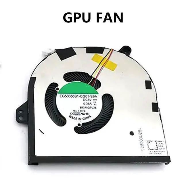 Alt view image 7 of 7 - CPU + GPU Cooling Fans Suitable for Dell XPS 15 9500 9510 P91F For Precision 5550 5560 M5550 Series Laptop Cooler FAN 5V 0.38A 4 PIN EG50050S1-CG31-S9A + EG50050S1-CG01-S9A P/N: 009RK6 + 0DJH35 (2PCS)