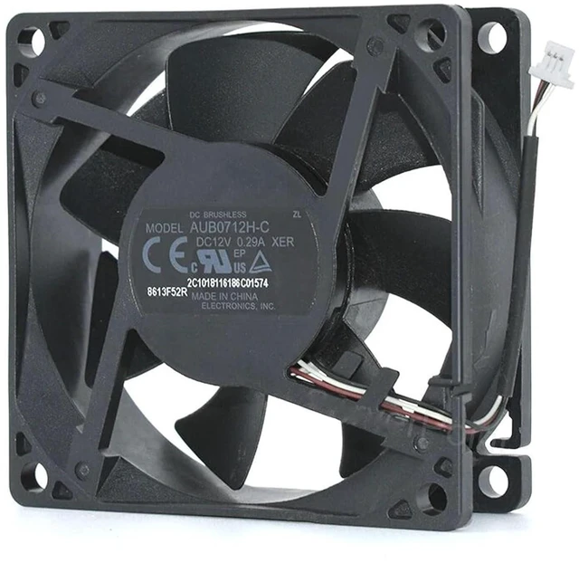 Main image of AUB0712H-C 0.29A AUB0712HH-C 0.40A DC12V 70x70x25MM CM 3 Lines Projector Cooling Fan