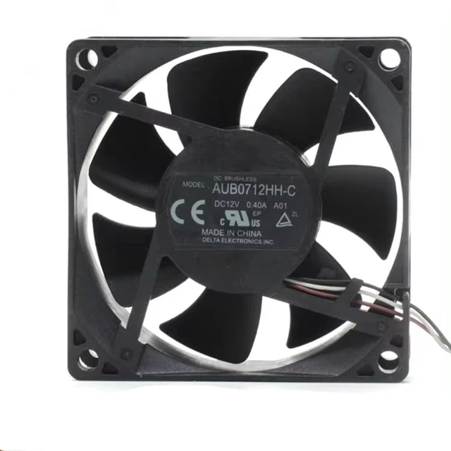 Alt view image 4 of 7 - AUB0712H-C 0.29A AUB0712HH-C 0.40A DC12V 70x70x25MM CM 3 Lines Projector Cooling Fan