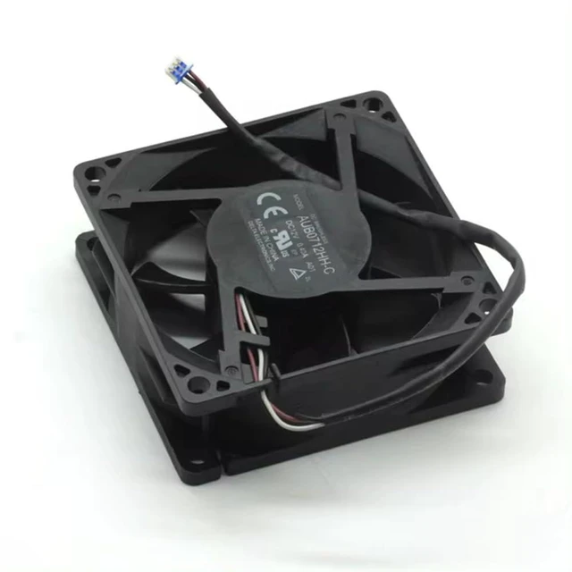 Alt view image 6 of 7 - AUB0712H-C 0.29A AUB0712HH-C 0.40A DC12V 70x70x25MM CM 3 Lines Projector Cooling Fan