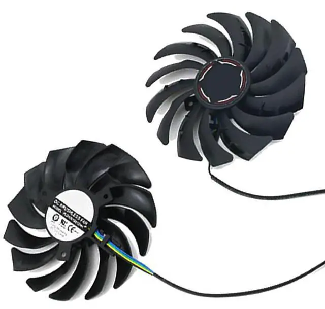 Main image of Graphics Card Cooling Fans Suitable for MSI RTX 2070 2070S 3050 3060 3060TI Gaming RX 6600XT 6700XT Gaming Series Desktop PLD10010S12HH 95mm 12V 0.40A 4Pin Video Card Cooler Fans GPU Fan (2PCS)