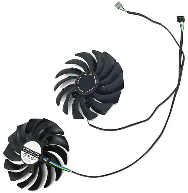 Alt view image 6 of 7 - Graphics Card Cooling Fans Suitable for MSI RTX 2070 2070S 3050 3060 3060TI Gaming RX 6600XT 6700XT Gaming Series Desktop PLD10010S12HH 95mm 12V 0.40A 4Pin Video Card Cooler Fans GPU Fan (2PCS)