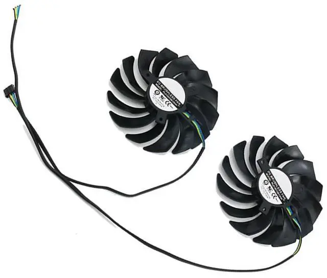 Alt view image 7 of 7 - Graphics Card Cooling Fans Suitable for MSI RTX 2070 2070S 3050 3060 3060TI Gaming RX 6600XT 6700XT Gaming Series Desktop PLD10010S12HH 95mm 12V 0.40A 4Pin Video Card Cooler Fans GPU Fan (2PCS)
