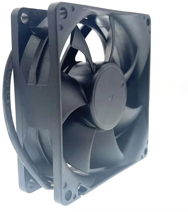 Alt view image 2 of 7 - EFC-08E12D-EF05 8cm 80mm DC 12V 0.40A 80 * 25mm Three-Wire Elevator Inverter Cooling Fan Dual Ball Bearing