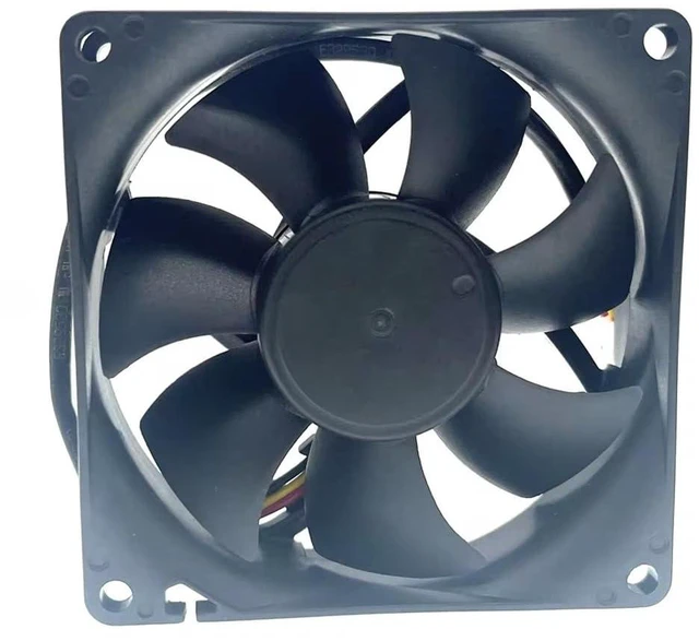 Alt view image 6 of 7 - EFC-08E12D-EF05 8cm 80mm DC 12V 0.40A 80 * 25mm Three-Wire Elevator Inverter Cooling Fan Dual Ball Bearing