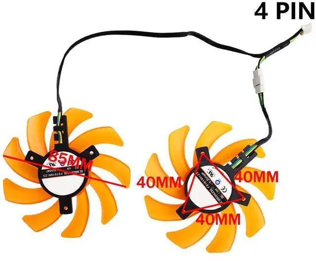 Alt view image 4 of 7 - Graphics Card Cooling Fans Suitable for ZOTAC GeForce GTX 770 2GD5 HA GTX 770 4GB Series Desktop FD7010H12S 85mm 12V 0.35A 4Pin Video Card Cooler Fans GPU Fan