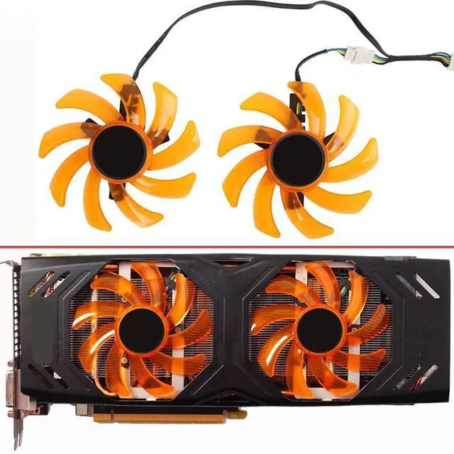 Alt view image 2 of 7 - Graphics Card Cooling Fans Suitable for ZOTAC GeForce GTX 770 2GD5 HA GTX 770 4GB Series Desktop FD7010H12S 85mm 12V 0.35A 4Pin Video Card Cooler Fans GPU Fan
