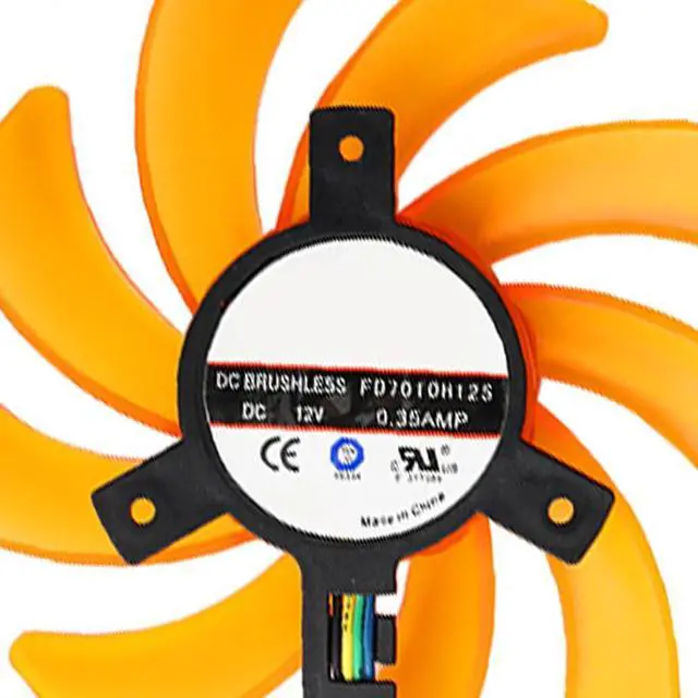 Alt view image 5 of 7 - Graphics Card Cooling Fans Suitable for ZOTAC GeForce GTX 770 2GD5 HA GTX 770 4GB Series Desktop FD7010H12S 85mm 12V 0.35A 4Pin Video Card Cooler Fans GPU Fan
