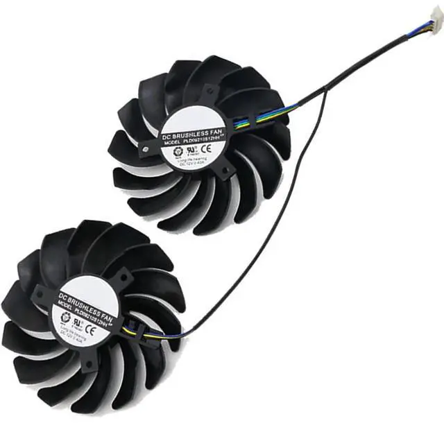 Main image of Graphics Card Cooling Fans Suitable for MSI GTX 1060 1070 1070TI 1080 1080TI Duke GTX 980Ti Lightning Series Desktop PLD09210S12HH 85mm 12V 0.40A 4Pin Video Card Cooler Fans GPU Fan (Fan-A)
