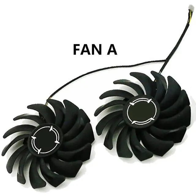 Alt view image 7 of 7 - Graphics Card Cooling Fans Suitable for MSI GTX 1060 1070 1070TI 1080 1080TI Duke GTX 980Ti Lightning Series Desktop PLD09210S12HH 85mm 12V 0.40A 4Pin Video Card Cooler Fans GPU Fan (Fan-A)