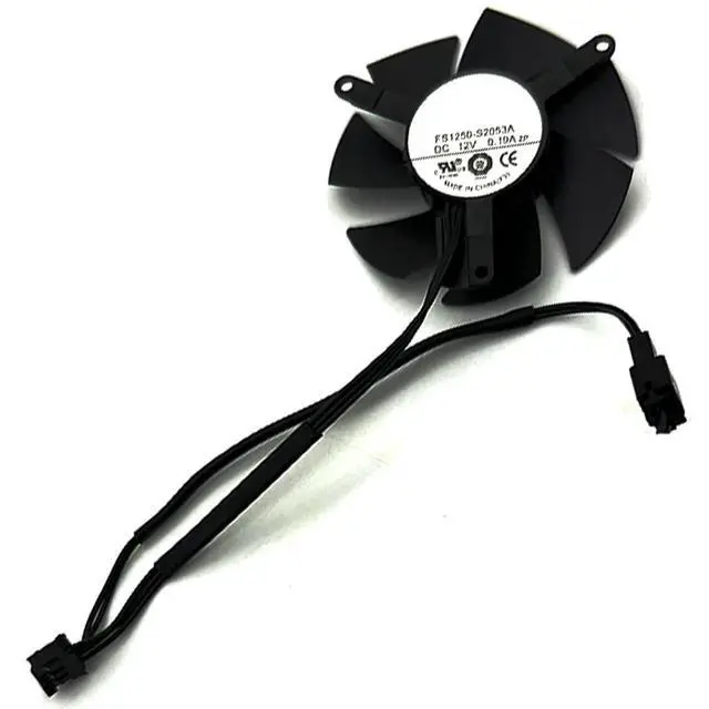Alt view image 7 of 7 - Graphics Card Cooling Fans Suitable for Gigabyte GTX 1650 1630 Low Profile Series Desktop FS1250-S2053A 47mm 12V 0.19A 3Pin Video Card Cooler Fans GPU Fan (Fan-B)