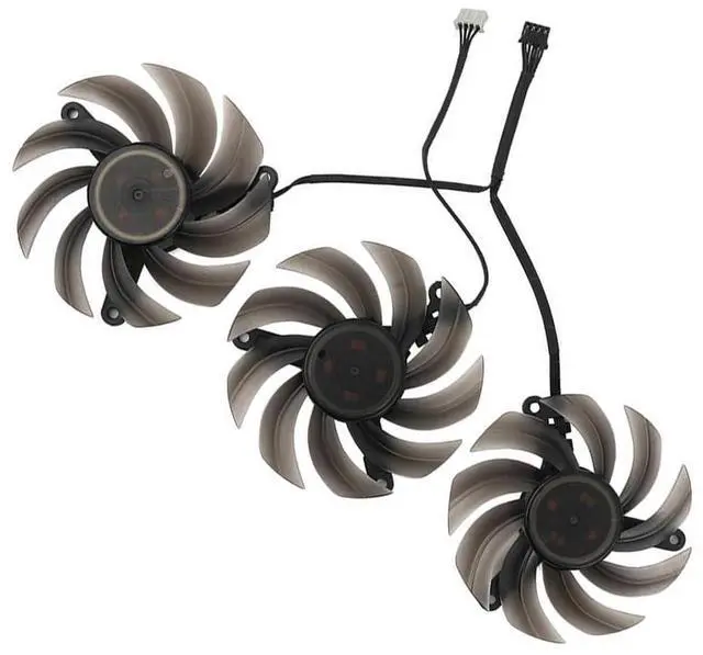 Alt view image 7 of 7 - Graphics Card Cooling Fans Suitable for PNY RTX 3070 3070Ti 3080 3080Ti 3090 XLR8 Gaming Revel Epic-X RGB Triple Series Desktop 82mm TH8015S2H-PCC01 12V 0.45A 4Pin Video Card Cooler Fans GPU Fan