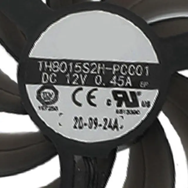 Alt view image 6 of 7 - Graphics Card Cooling Fans Suitable for PNY RTX 3070 3070Ti 3080 3080Ti 3090 XLR8 Gaming Revel Epic-X RGB Triple Series Desktop 82mm TH8015S2H-PCC01 12V 0.45A 4Pin Video Card Cooler Fans GPU Fan
