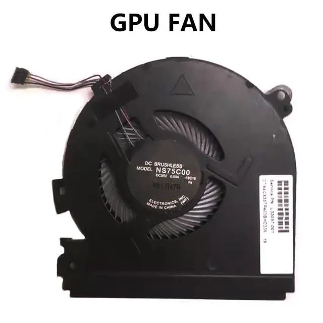 Alt view image 7 of 7 - CPU + GPU Cooling Fans Suitable for HP Spectre X360 15-CH 15-CH0XX TPN-Q200 Series Laptop Cooler Fan 5V 0.5A 4 PIN NS75C00-18C17 + NS75C00-18C16 P/N: L33058-001 + L33057-001 (2PCS)