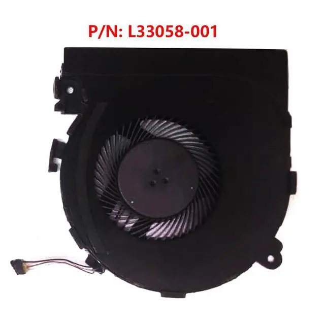 Alt view image 7 of 7 - GPU Cooling Fans Suitable for HP Spectre X360 15-CH 15-CH0XX TPN-Q200 Series Laptop Cooler Fan 5V 0.5A 4 PIN NS75C00-18C17 + NS75C00-18C16 P/N: L33058-001 + L33057-001 (GPU)