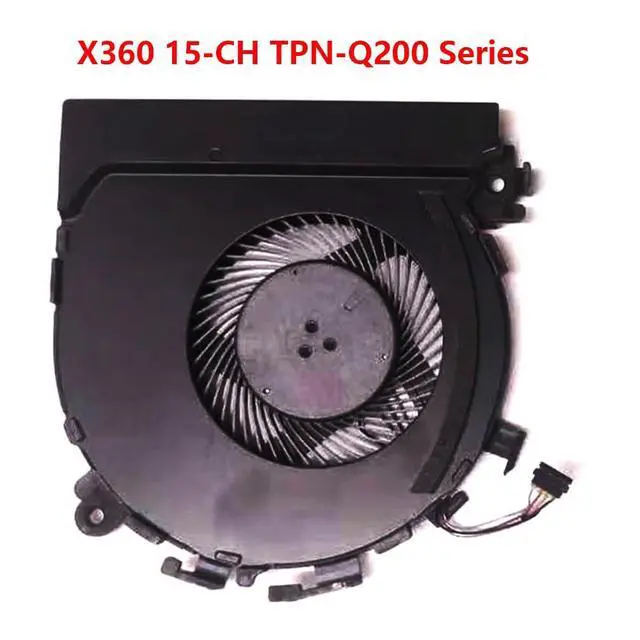 Alt view image 6 of 7 - CPU Cooling Fans Suitable for HP Spectre X360 15-CH 15-CH0XX TPN-Q200 Series Laptop Cooler Fan 5V 0.5A 4 PIN NS75C00-18C17 + NS75C00-18C16 P/N: L33058-001 + L33057-001 (CPU)