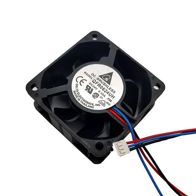 Alt view image 4 of 7 - 60MM Fan QFR0624UH 6025 DC 24V Fan 0.33A 7.92W 60 * 60 * 25MM Inverter 6cm Cooling Fan 3-pin