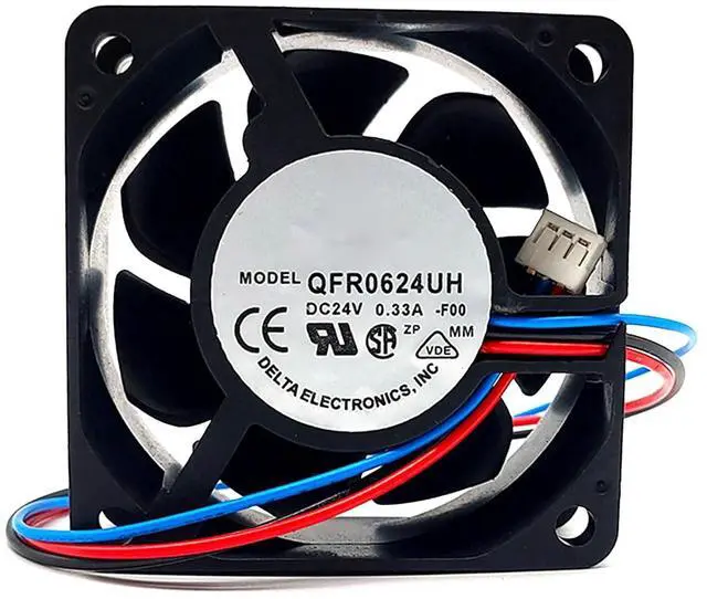 Main image of 60MM Fan QFR0624UH 6025 DC 24V Fan 0.33A 7.92W 60 * 60 * 25MM Inverter 6cm Cooling Fan 3-pin