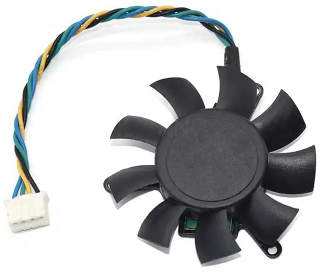 Alt view image 5 of 6 - MGT5012XB-W10 New Video Card Cooling DC12V 0.19A 4Pins Graphics Card Cooler Fan for Magic