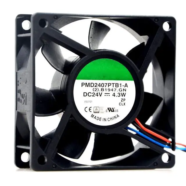 Alt view image 2 of 6 - 70MM for SUNON 7CM DC24V Fan 4.3W PMD2407PTB1-A 7025 70 * 70 * 25mm 3-Wire Inverter Cooling Fan Screw Holes Separate(3pin)