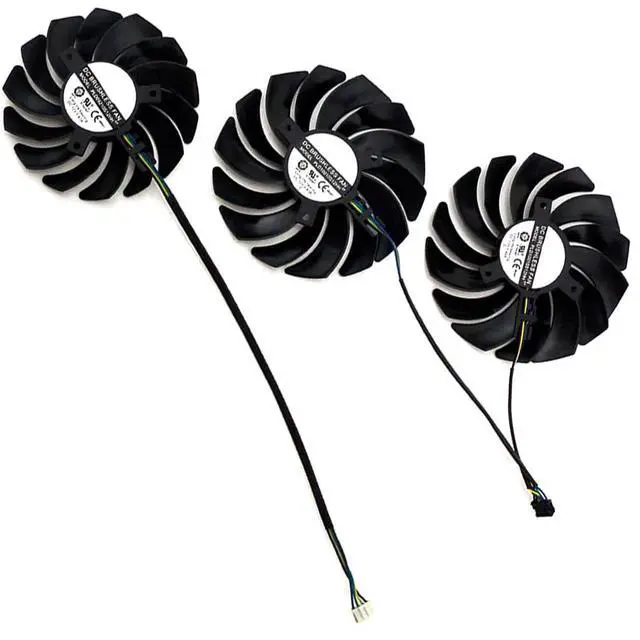 Alt view image 6 of 7 - Graphics Card Cooling Fans Suitable for MSI RTX 2070S 2080 2080S 2080TI Gaming X Z Trio Series Desktop PLD09210S12HH 85MM PLD10010S12HH 95mm 12V 0.40A 4Pin Video Card Cooler Fans GPU Fan