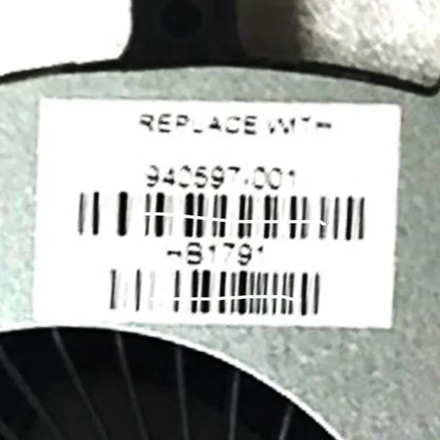 Alt view image 3 of 7 - CPU and GPU Cooling Fans Suitable for HP OMEN GangMing X 17-AP 17T-AP TPN-Q197 Series Laptop Cooler Fan 5V 0.5A 4 PIN 0FJ9A0000H P/N: L03807-001 940597-001