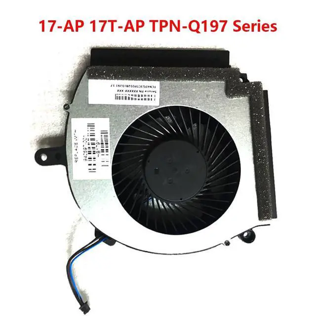 Alt view image 6 of 7 - CPU and GPU Cooling Fans Suitable for HP OMEN GangMing X 17-AP 17T-AP TPN-Q197 Series Laptop Cooler Fan 5V 0.5A 4 PIN 0FJ9A0000H P/N: L03807-001 940597-001