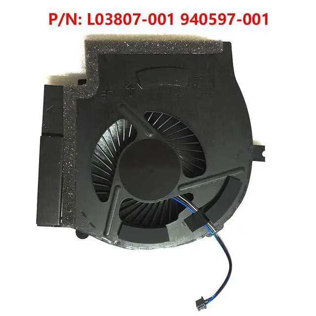 Alt view image 7 of 7 - CPU and GPU Cooling Fans Suitable for HP OMEN GangMing X 17-AP 17T-AP TPN-Q197 Series Laptop Cooler Fan 5V 0.5A 4 PIN 0FJ9A0000H P/N: L03807-001 940597-001