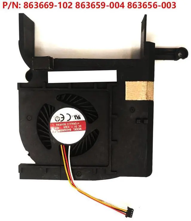 Alt view image 6 of 7 - All in One CPU Cooling Fans Suitable for HP 20-C 22-B 22-C 24-G TPC-Q028 24-G214 24-G014 24-G020 20-C023W 20-C020 22-B013W AIO Cooler Fan 5V 0.82A 4 PIN BAZA0920R5U P011 P/N: 863669-102 863659-004