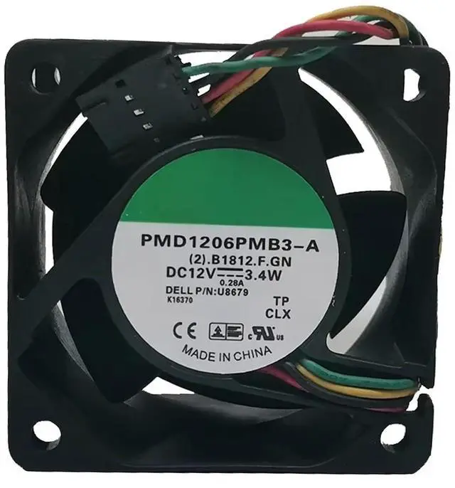 Main image of for SUNON PMD1206PMB3-A 12V Fan 3.4W 0.28A 6CM 6038 Fan 60mm 6000RPM PWM Temperature Controlled Server Case Fan 4-Wire
