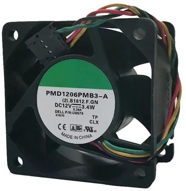 Alt view image 4 of 7 - for SUNON PMD1206PMB3-A 12V Fan 3.4W 0.28A 6CM 6038 Fan 60mm 6000RPM PWM Temperature Controlled Server Case Fan 4-Wire