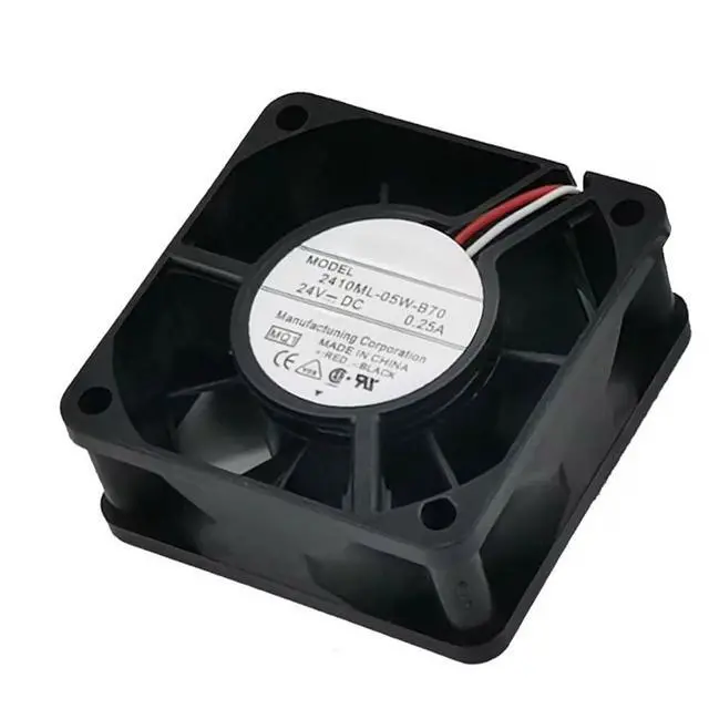 Alt view image 6 of 7 - 6CM 2410ML-05W-B70 for NMB 6025 60mm 24V Fan 0.25A 60 * 60 * 25MM Dual Ball Bearing Cooling Fan 2-pin