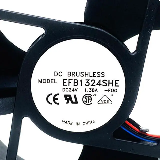 Alt view image 5 of 7 - 127MM EFB1324SHE 12738 12.7CM for Danfoss Inverter Equipment Fan 24V 1.38A High Power Inverter High Speed Cooling Fan 3-Pin