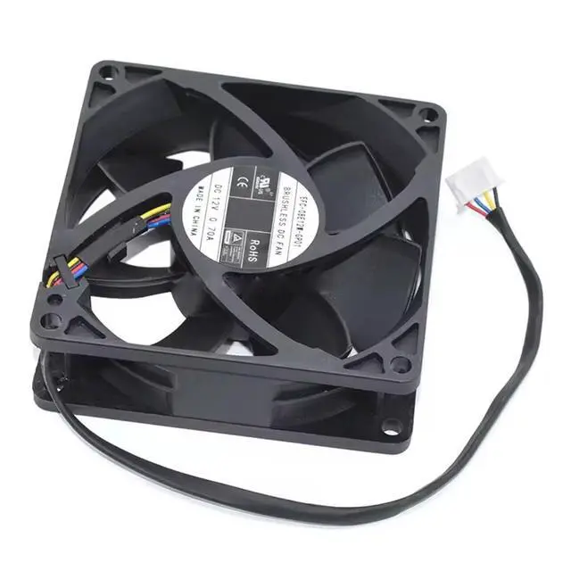Alt view image 4 of 7 - EFC-08E12W-GP01 Dual Ball 8025 0.7A Temperature Control PWM Speed Measurement 8CM High Rotation CFM Server Inverter case Fan
