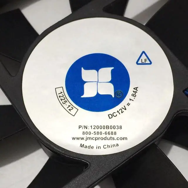 Alt view image 5 of 6 - 1225-12 HBAPW 12000B0038 DC 12V 1.84A 120x120x25mm 4-Wire Server Square Fan