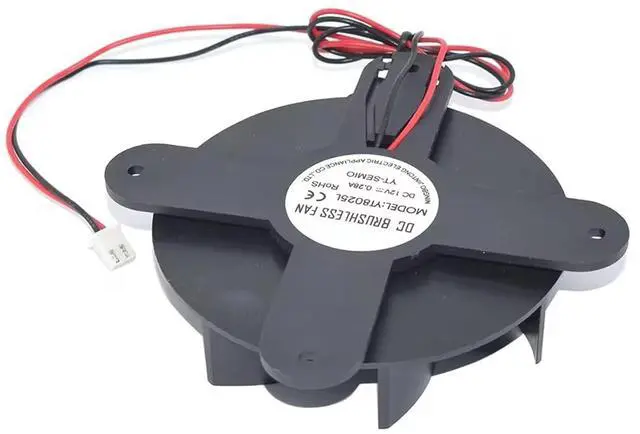 Main image of M4-7G Car Refrigerator Silent 8025 Cross Butterfly Cooling Fan New for Turtle Hatcher YT8025L JSF8025MS 12V 0.28A 2Pin