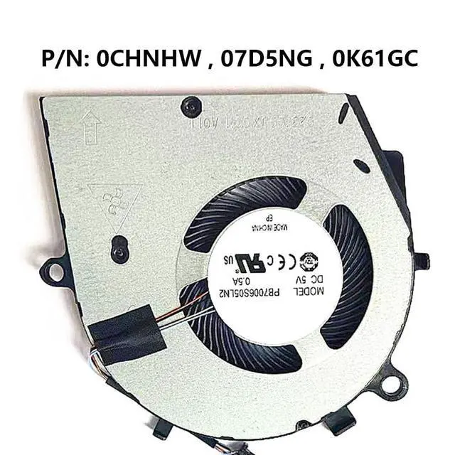 Alt view image 6 of 7 - CPU Cooling Fans Suitable for Dell Inspiron 14 7405 2-in-1 5400 5406 5505 for Lattude 3410 3510 E3410 E3510 for Vostro 15 5501 5502 5508 5509 Series 5V 0.5A 4 PIN PB7006S05LN2 BN7506S5H-N02P