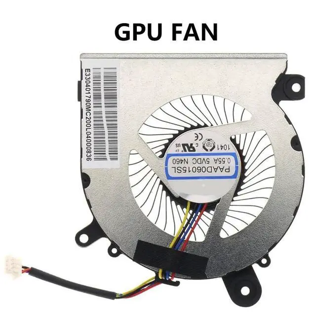Alt view image 6 of 7 - CPU + GPU Cooling Fans Suitable for MSI Katana Pulse GF66 GL66 GE66 GP66 GF76 GF76 GL76 GF65 GF75 GF63 MS-1581 1582 1583 1541 MS-16R1 16R2 MS-17L1 17L2 Series PABD08008SH + PAAD06015SL (2PCS)