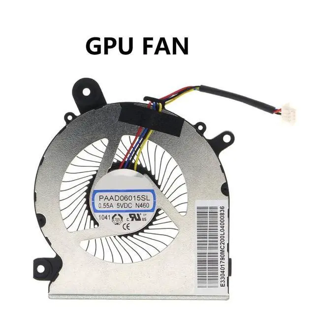 Alt view image 4 of 7 - CPU + GPU Cooling Fans Suitable for MSI Katana Pulse GF66 GL66 GE66 GP66 GF76 GF76 GL76 GF65 GF75 GF63 MS-1581 1582 1583 1541 MS-16R1 16R2 MS-17L1 17L2 Series PABD08008SH + PAAD06015SL (GPU)