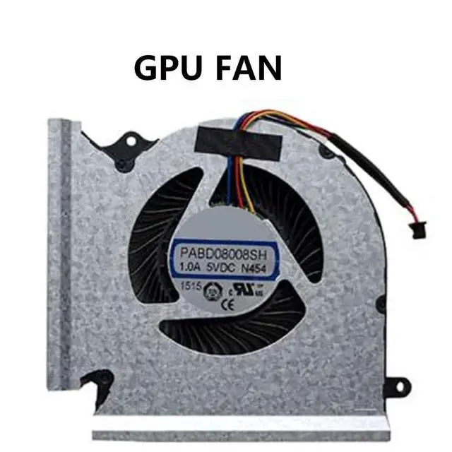 Alt view image 3 of 6 - CPU + GPU Cooling Fans Suitable for MSI GE66 10SGS 10SFS 10SF 10UH 10UG 10UE 11UH 11UG GP66 Leopard 10UH 10UG 11UG 11UE GL66 MS-1541 MS-1542 MS-1543 Series Laptop Cooler Fan PABD08008SH 5V 4PIN (GPU)