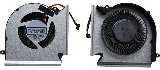 Alt view image 6 of 6 - CPU + GPU Cooling Fans Suitable for MSI GE66 10SGS 10SFS 10SF 10UH 10UG 10UE 11UH 11UG GP66 Leopard 10UH 10UG 11UG 11UE GL66 MS-1541 MS-1542 MS-1543 Series Laptop Cooler Fan PABD08008SH 5V 4PIN (CPU)