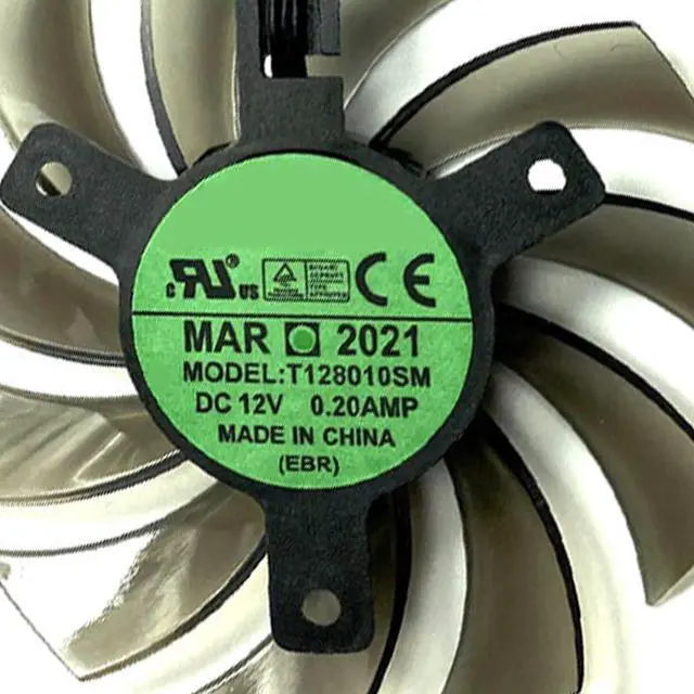 Alt view image 5 of 7 - Graphics Card Cooling Fans Suitable for GIGABYTE GT 1030 GV- N730 N630 N610 R557 R575 Series Desktop T128010SM 75mm 12V 0.2A 3Pin Video Card Cooler Fans GPU Fan