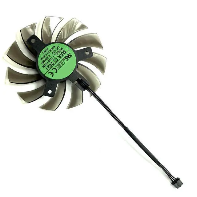 Alt view image 7 of 7 - Graphics Card Cooling Fans Suitable for GIGABYTE GT 1030 GV- N730 N630 N610 R557 R575 Series Desktop T128010SM 75mm 12V 0.2A 3Pin Video Card Cooler Fans GPU Fan
