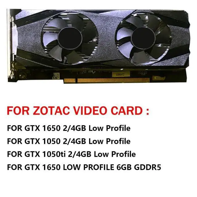 Alt view image 3 of 7 - Graphics Card Cooling Fans Suitable for ZOTAC GTX 1650 1050 1050TI Low Profile Series Desktop T125010SU 46mm 12V 0.32A 2Pin Video Card Cooler Fans GPU Fan