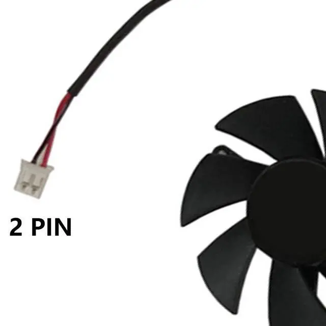 Alt view image 5 of 7 - Graphics Card Cooling Fans Suitable for ZOTAC GTX 1650 1050 1050TI Low Profile Series Desktop T125010SU 46mm 12V 0.32A 2Pin Video Card Cooler Fans GPU Fan