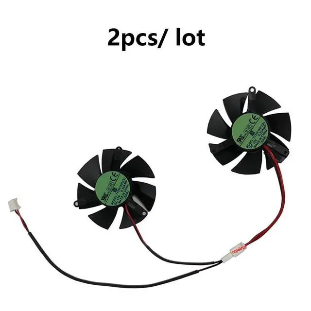 Alt view image 6 of 7 - Graphics Card Cooling Fans Suitable for ZOTAC GTX 1650 1050 1050TI Low Profile Series Desktop T125010SU 46mm 12V 0.32A 2Pin Video Card Cooler Fans GPU Fan