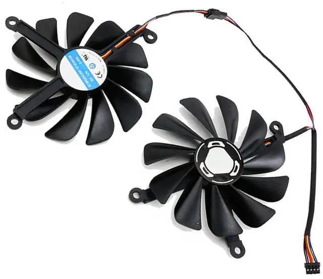 Main image of Graphics Card Cooling Fans Suitable for XFX RX 5700 5700XT 5500XT 5600XT Thicc II Pro Series Desktop CF1010U12S 95mm 12V 0.45A 4 Pin Video Card Cooler Fans GPU Fan
